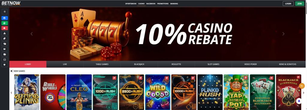 BetNow online parlay betting site with sharp odds, mobile-friendly app, and fast withdrawals